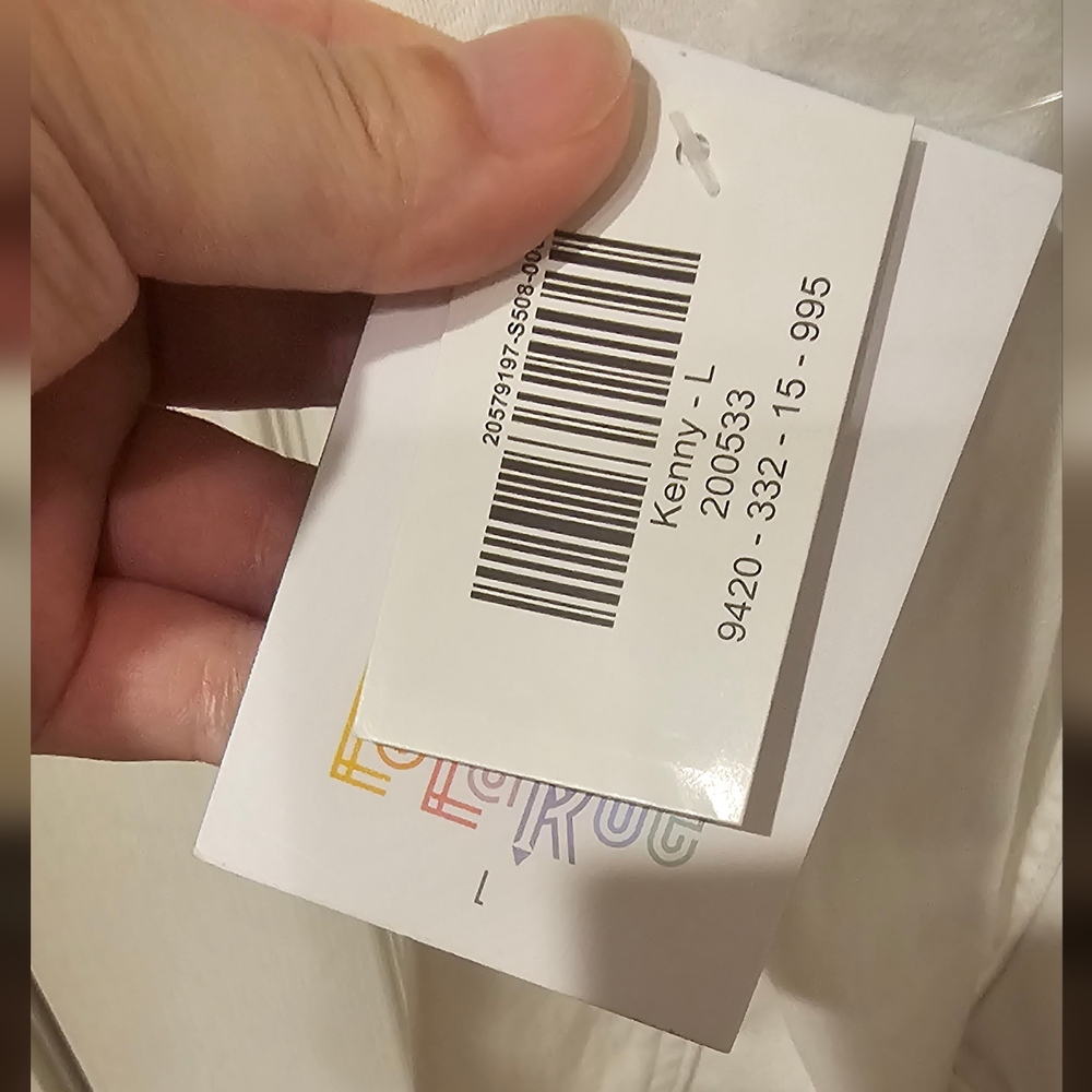 BNWT Large white jean jacket - Picture 4 of 12